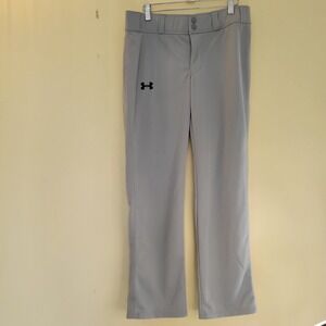 New Under Armour Loose Fit Youth XL Baseball Pants Grey